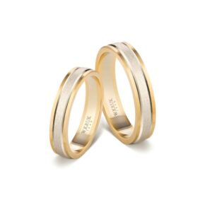 Komplet obrączek złotych Sensi